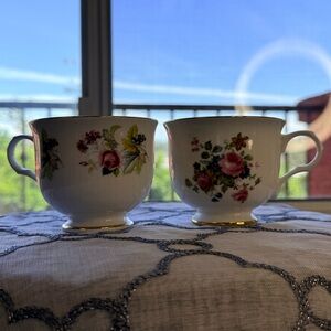 Floral Porcelain Teacup Set